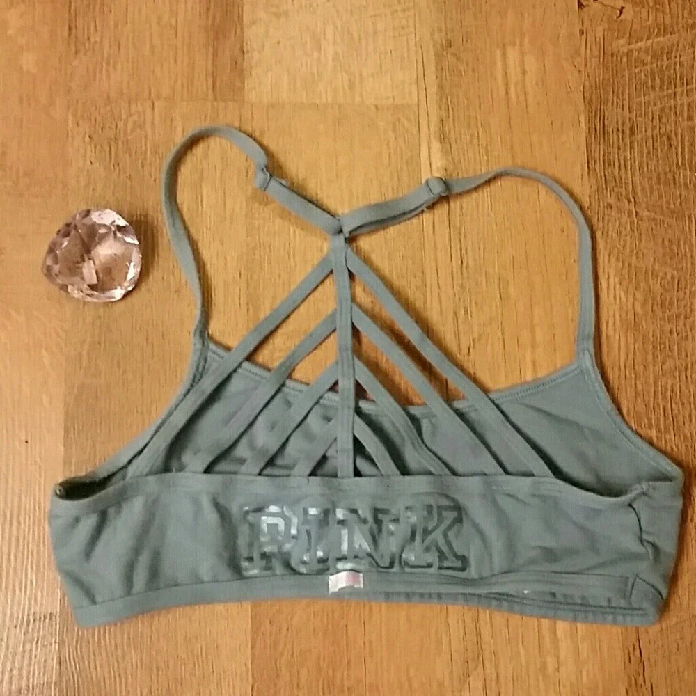 Victoria's Secret PINK Womans Soft Sage Bralette Size XS‎